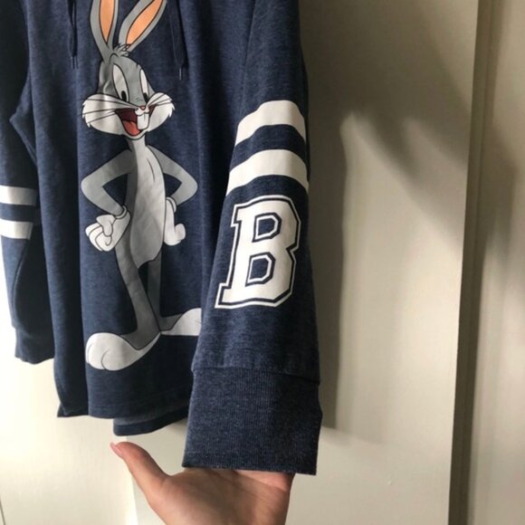 Blue Bugs Bunny Graphic Hoodie — Size 1X - Picture 2 of 4